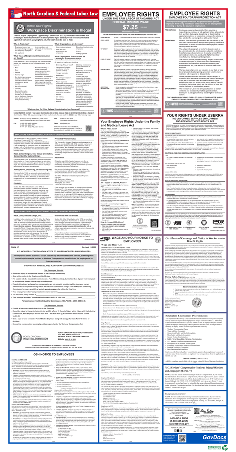 Product: North Carolina and Federal Combined Poster Kit