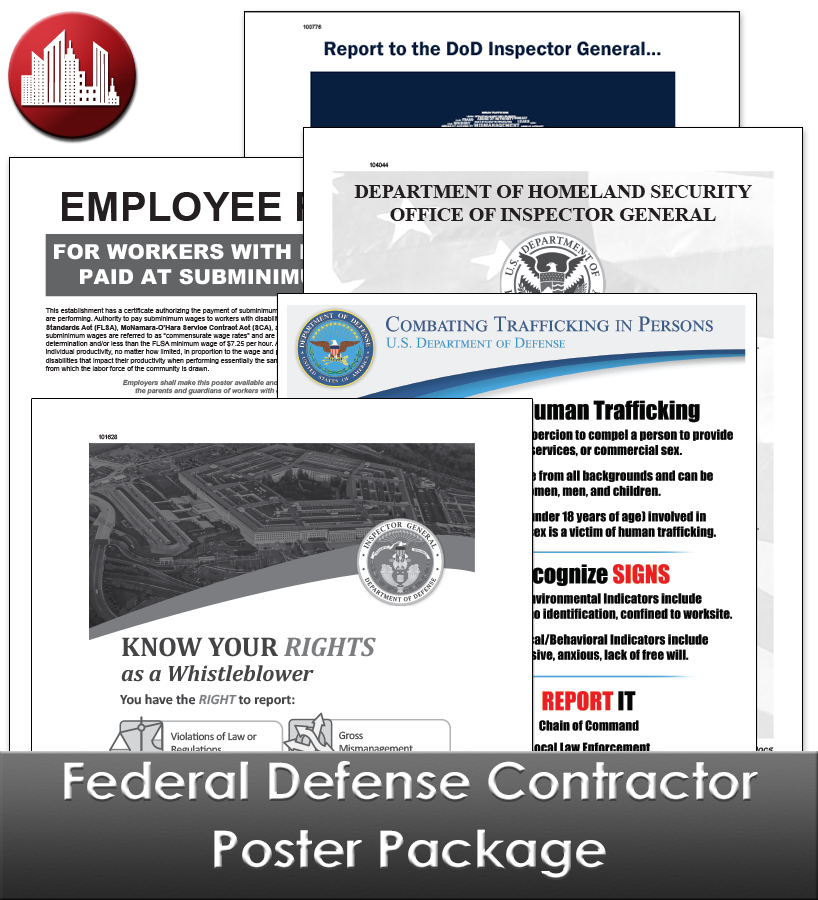 Product: Federal Defense Contractor Poster Kit