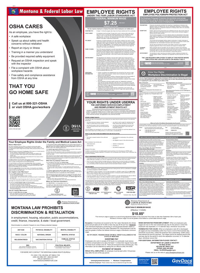 Product: Montana and Federal Combined Poster Kit