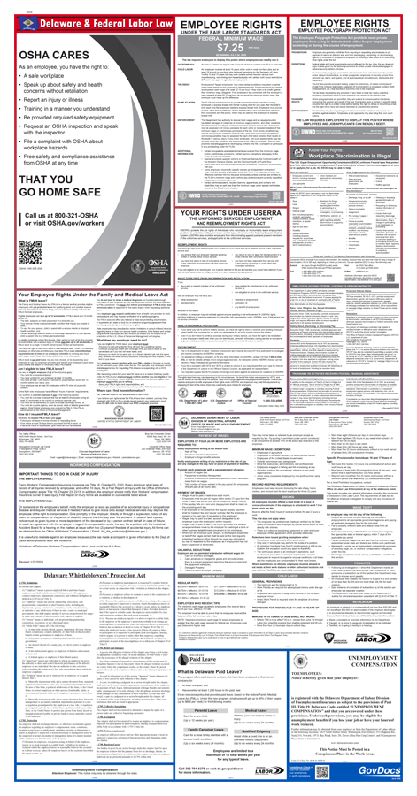 Product: Delaware and Federal Combined Poster Kit