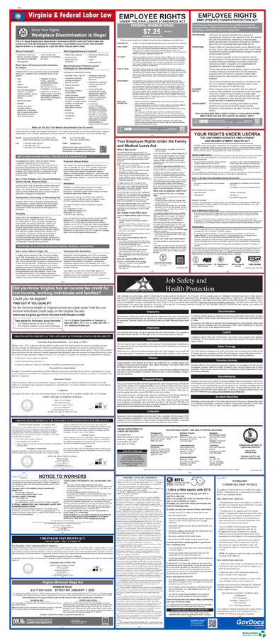 Product: Virginia and Federal Combined Poster Kit