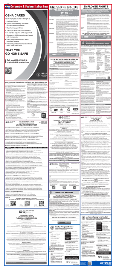 Product: Colorado and Federal Combined Poster Kit